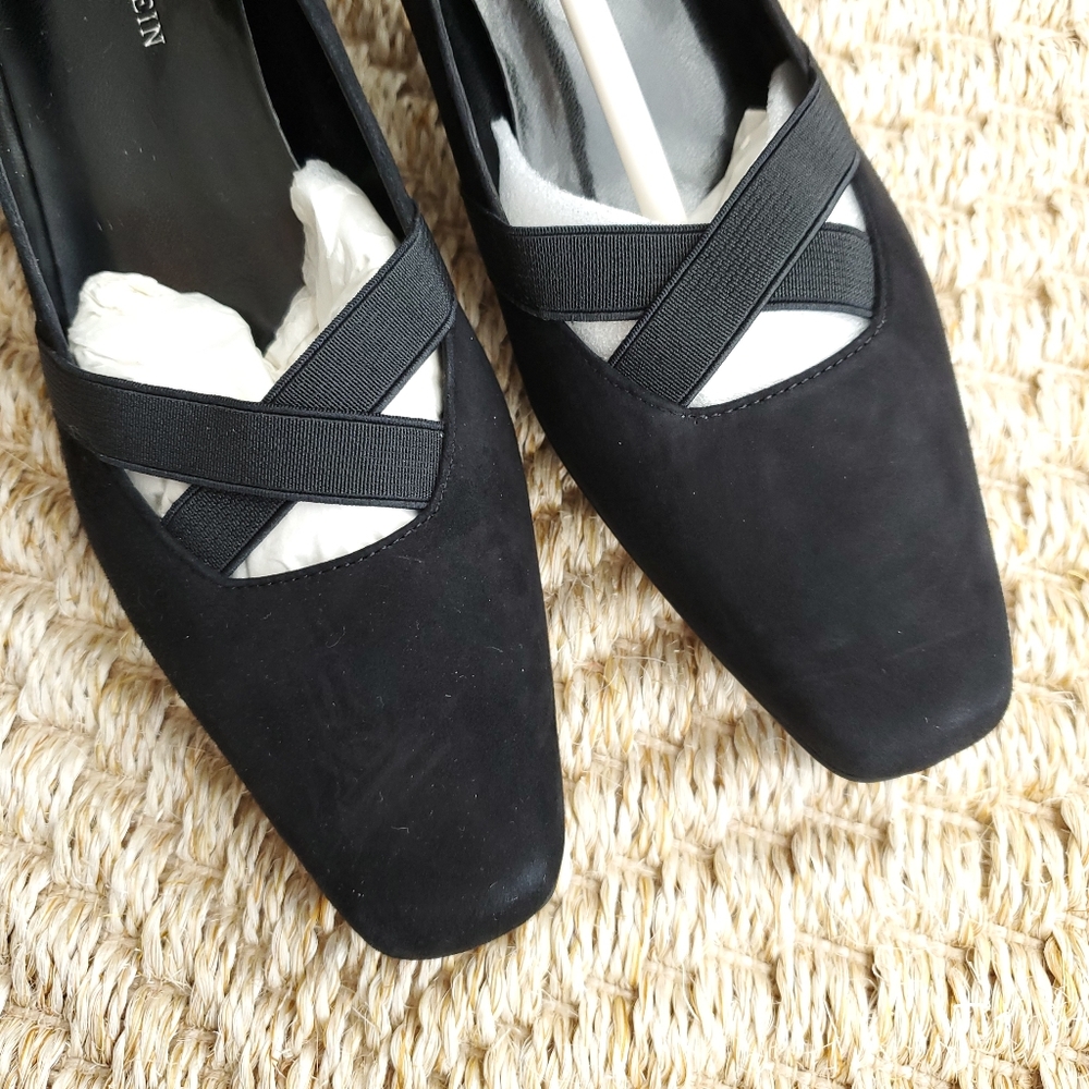 Anne Klein Women's Akvanity Black iflex Suede Heeled Shoe Size 7 - Picture 4 of 14